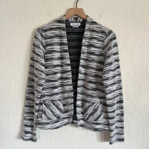 Velvet by Graham & Spencer Cardigan Pullover Blazer Jacke vorne offen Large schwarz - Bild 1 von 6