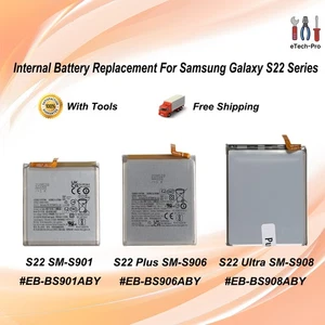 OEM Li-ion Internal Battery Replacement For Samsung Galaxy S22 Plus Ultra - Picture 1 of 4