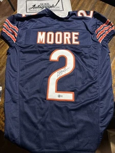 Chicago Bears DJ Moore signiertes individuelles Trikot Beckett Echtheitszertifikat - Bild 1 von 7