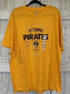 Camiseta Amarilla Manga Corta Pittsburgh Pirates MLB Talla 2XL Béisbol Nueva con Etiquetas - Imagen 1 de 6