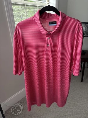 Polo a rayas rojas XXL del PGA Tour para hombre Foto 1 de 3
