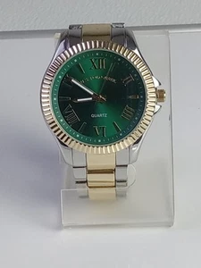 Vintage US Polo Assn Men's Two Tone link with Green Dial analog watch USC8067BU - Picture 1 of 15