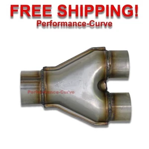3" / 2.5" Y Pipe 409 Stainless Steel Universal Custom Exhaust SU6-4SS - Picture 1 of 4