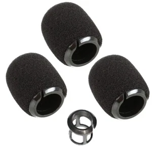 Lote de 3 piezas de esponja parabrisas cubierta de espuma a presión de plástico para Shure Beta98H/C MX412 418 - Imagen 1 de 6