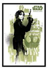 89551 Star Wars Rogue One Jyn Grunge Cork Pin Decor Wall Print Poster