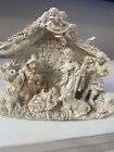 Nativity Manger And Statues All One Piece Cream Color