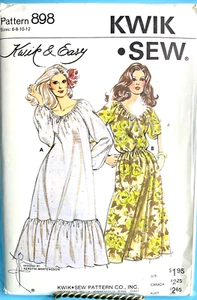 Kwik Sew 898 Sz. 6,8,10,12 Ladies Soft Feminine Dress - Picture 1 of 6