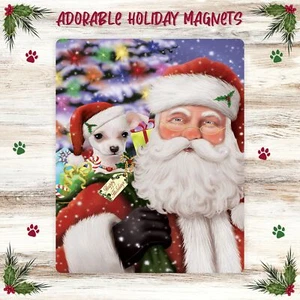 Chihuahua Dog Large Magnet for Refrigerator and Dishwasher Christmas NWT - Picture 1 of 5