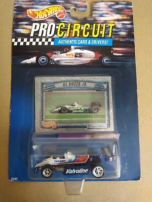1992 Al Unser Jr. #3 Valvoline Galmer Chevy Galles Racing Hot Wheels Pro Diecast - Image 1 of 2