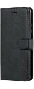 Luxury Book Case For iPhone 12 Pro Max Flip Card Wallet Cover Magnetic Black - Picture 1 of 3