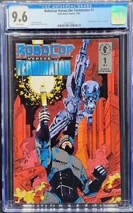 RoboCop Versus Terminator CGC 9.6 NM+ Dark Horse Comics 1992 w/ Cut-Out Insert - Picture 1 of 2