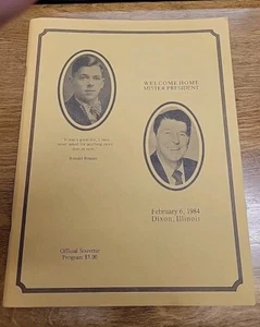 1984 Welcome Home Mister President Souvenir Book Ronald Reagan Dixon Illinois - Picture 1 of 4