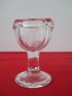  Medical Clear Glass Eye Wash Cup Eyecup Facetted Pedestal Small Vintage  AZ4