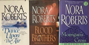 Large Print (3 hc/dj) all by NORA ROBERTS 3-sisters sign of 7 circle lp - Bild 1 von 3
