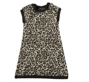 Old Navy Size 4T Toddler Girls Animal Print Sweater Dress - Picture 1 of 3