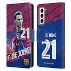 OFFICIAL FC BARCELONA 2023/24 FIRST TEAM LEATHER BOOK CASE FOR SAMSUNG PHONES 4