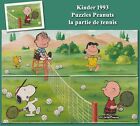 Kinder 1993, Peanuts la partie de tennis , 4 puzzles + 1 BPZ