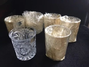 VINTAGE SET OF 6 "FOSTORIA STOWE" GLASSES - NEW - Picture 1 of 7