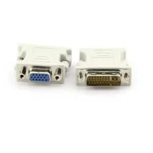 Adattatore DVI (24+5) pin maschio a VGA 15 pin femmina convertitore Nuovo 2PZ - Foto 1 di 5