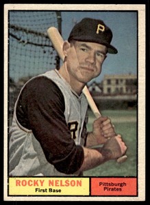 1961 Topps Rocky Nelson Pittsburgh Pirates #304