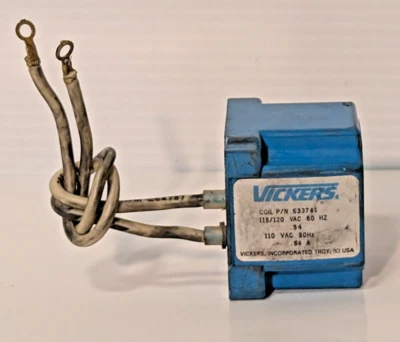 Vickers 633741, 115/120VAC, 50/60Hz, .54A, .64A , Made in USA, Solenoid Coil - Image 1 of 4
