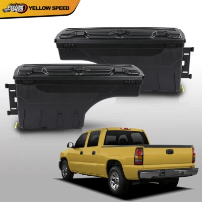 Caja de almacenamiento de caja de camioneta apta para 99-07 Chevy Silverado y GMC Sierra 1500 2500 3500  Foto 1 de 4