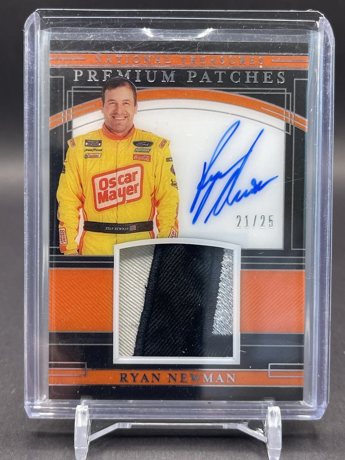 2020 Panini National Treasures Racing RYAN NEWMAN Premium Patches Auto #/25