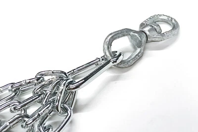 Boxsack Kette Aufhängung mit 4 Strange 4 x Karabinerhaken und Wirbel (G73) - Bild 1 von 3