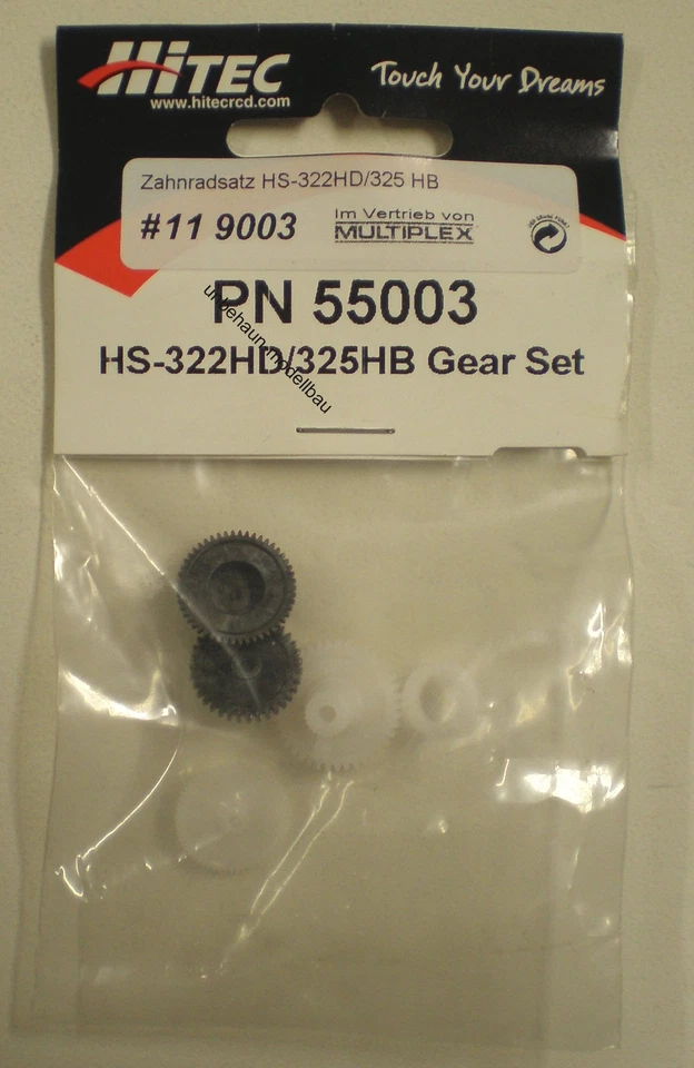 Getriebesatz HiTec HS-322HD HS-325HB   NEU 119003 Zahnradsatz Zahnräder Getriebe - Bild 1 von 1