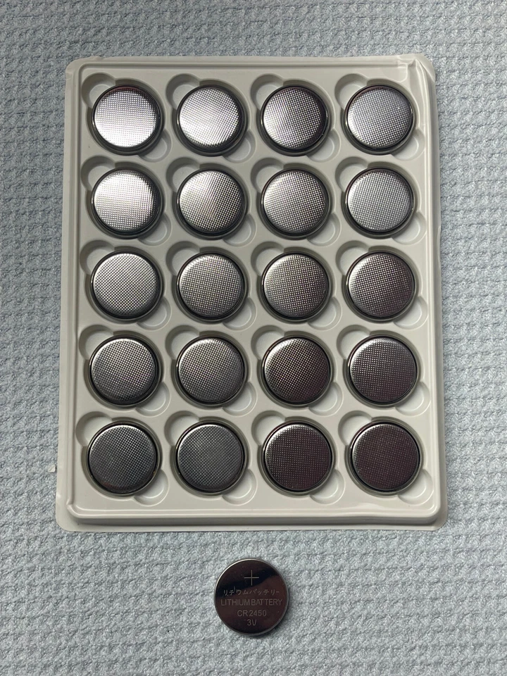 1 BATERÍA SUELTA DE BANDEJA CR2450 (2450) Batería Litio 3v EE. UU. ENVIADA NUEVA Foto 1 de 1