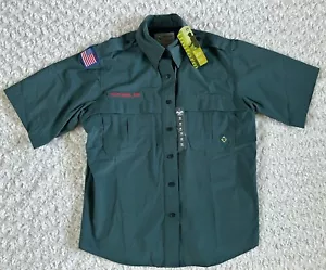 NEW 2013 BSA Venture Boy Scouts Venturing Ladies M Uniform shirt Vented Snap NWT - Picture 1 of 18