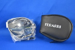 Vintage Ferrari folding sunglasses New in black zip case - Picture 1 of 2