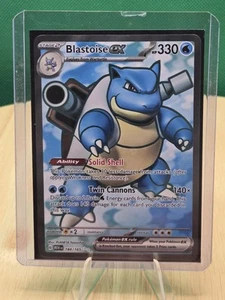 Blastoise ex 184/165 Sv: Scarlet & Violet 151 Holo Pokémon TCG 🔥 - Bild 1 von 2
