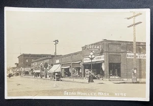 SEDRO WOOLLEY WASHINGTON RPPC FOTO CARTOLINA  - Foto 1 di 2