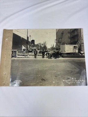 Vintage 1930’s Press Photo Peter Fish Studio Chicago Magnolia Ave. Sewer System - Image 1 of 4