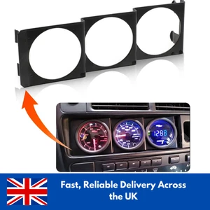 Panel Pod Soporte Calibre Triple 52mm x 3 - Ranura Radio Estéreo Estándar Single Din - Imagen 1 de 6