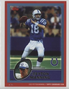 2015 Topps Cardboard Icon Jumbos Red /10 Peyton Manning #2003 HOF - Picture 1 of 3