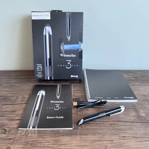 Livescribe 3 Smartpen Black Edition mit Notizblock, Box, Kabel - Digitales Notieren - Bild 1 von 19