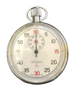 Cronómetro LEMANIA Vintage FUNCIONA Cristal Roto - Imagen 1 de 4
