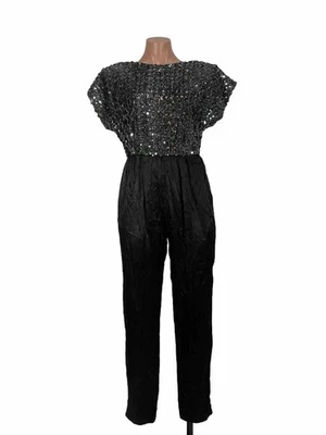 Mono discoteca vintage años 70 lentejuelas Studio 54 talla 8 Foto 1 de 4