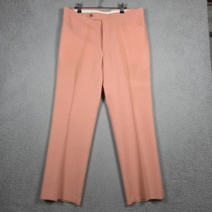 Botanik 500 Hose Herren 36x30 Rosa Polyester Vintage Golf Disco Freizeit Opa - Bild 1 von 15