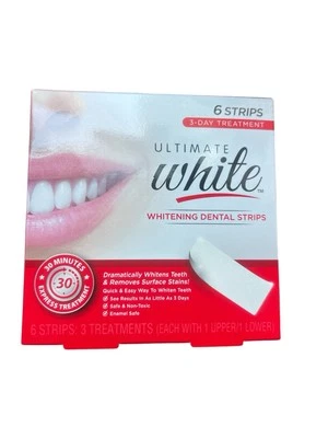 Lot of 3 Ultimate White | Whitening Dental Strips (6 Strips) - 3-Day Treatment - Image 1 of 2