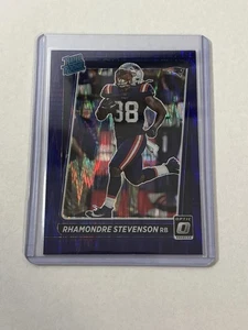 2021 Panini Donruss Optic Rhamondre Stevenson Purple Shock Rated Rookie RC #237 - Picture 1 of 2