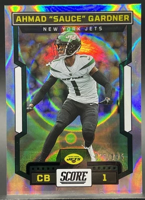 Ahmad 'Sauce' Gardner [Circular] #292 /135 2023 Panini Score - Image 1 of 4