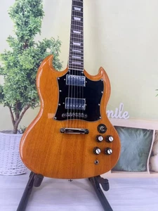 IN STOCK SG Chitarra elettrica in legno massello manico acero 2H pickup 6 corde - Foto 1 di 21