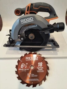 RIDGID R8655 18V 18 Volt Cordless 6 1/2 in. Circular Saw (Tool Only) NEW MINT A+ - Picture 1 of 9