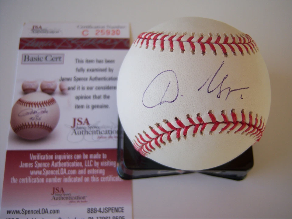 DAN UGGLA FLORIDA MARLINS, ATLANTA BRAVES JSA/COA FIRMADO MLB BÉISBOL Foto 1 de 1