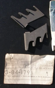 NOS GM 1963 1964 Corvette Rad Grille Support Brackets (2) Upper Outer 3830162 - Picture 1 of 4