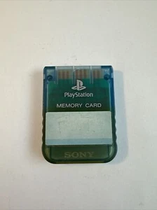 Carte Mémoire officielle Sony PS 1 - scph-1020 - bleue transparente - Picture 1 of 2
