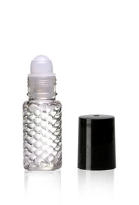 36 pcs 1/6 oz [1 dram]  Swirl Rollon Bottles with Caps - Picture 1 of 1